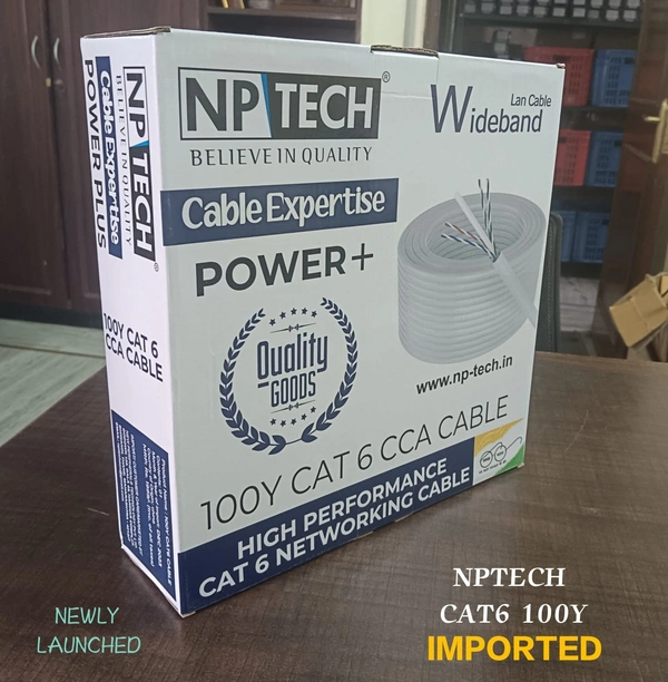 NPTECH CAT6 CCA 100Y LAN CABLE - CCY, NPTECH, 100Y