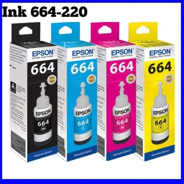 EPSON 664 Colour Ink set of 4 x Bottle (C/M/Y/K) - CMYK