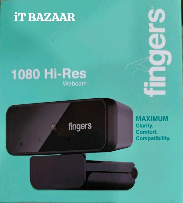 Fingers WebCam 1080 Hi-Res Web Camera - 1080 Hi-Res