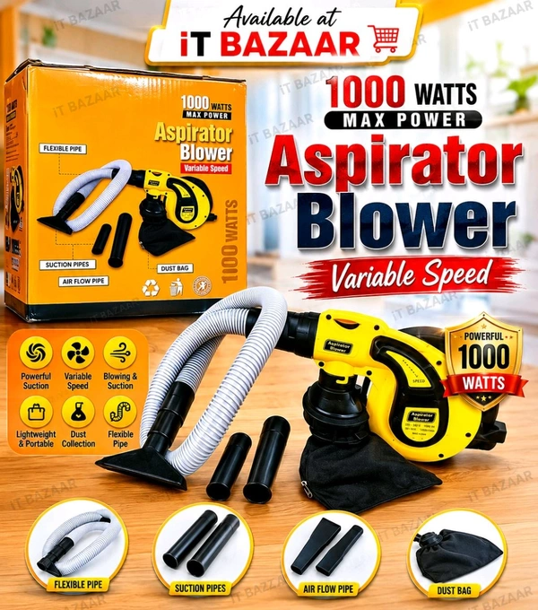 NPTECH VACUUM CLEANER with BLOWER 2 in 1 - BLOWER + VACUUM, 1000 WATTS