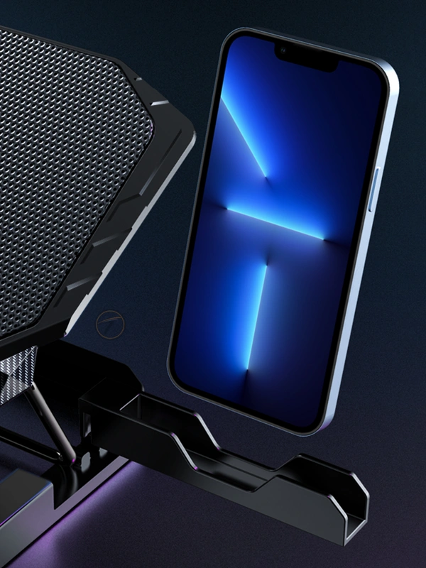 Techie 2 Fan Laptop Cooling Pad With Mobile Stand - TCP-IIM, Techie