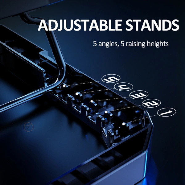 Techie 2 Fan Laptop Cooling Pad With Mobile Stand - TCP-IIM, Techie