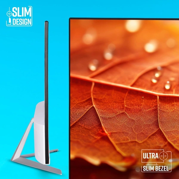 ZEBRONICS A25FHD LED Monitor, 25 inch (63.23cm), 250 nits, 100Hz, FHD, 1920x1080, HDMI, VGA, Ultra Slim Bezel, Built-in Speakers, Metal Stand, Wall Mountable - ZEBRONICS, 25 inch