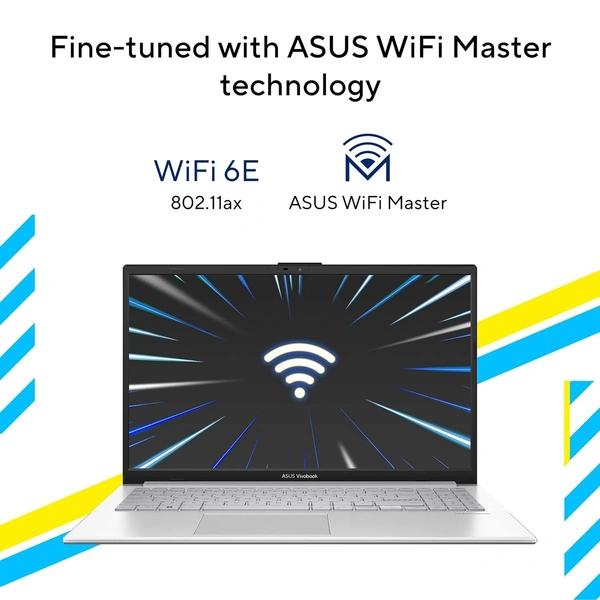 ASUS Vivobook 15, Intel Core i3-N305 (Intel UHD iGPU/8GB RAM/512GB SSD/FHD/15.6"/Windows 11//Office Home 2024/Cool Silver/Bag - Silver, Intel Core i3, 12th