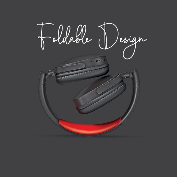 FINGERS Rock-n-Roll H6 Bluetooth Headphones - WIRELESS, ROCK-N-ROLL, Red