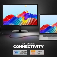 INTEX Intex HD LED 19 inch Backlit Panel Monitor (IT-1902) with 5ms Response Time, 60 Hz Refresh Rate, Anti-Glare Screen - 19 inch