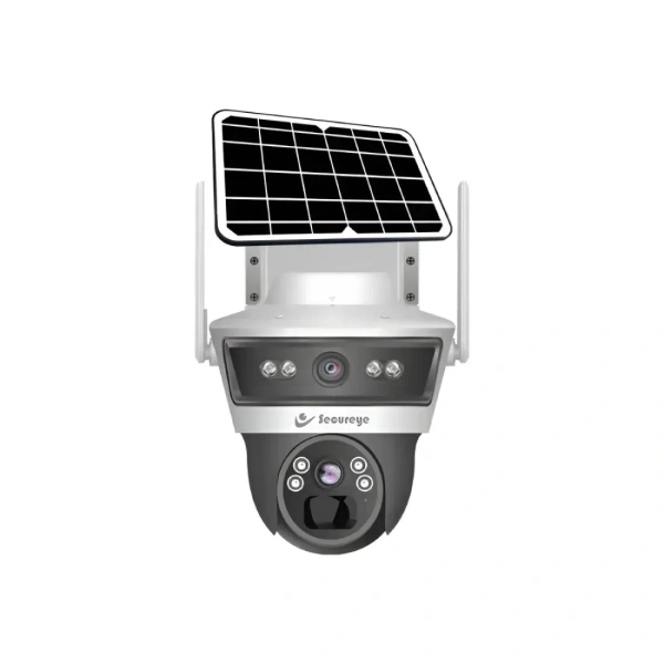 Secureye Solar 4G PTZ Camera 3mp + 3mp Dual lens (2 Way Audio) - 3MP+3MP