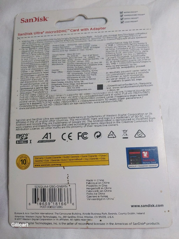 SanDisk Ultra Micro SD Card 128GB