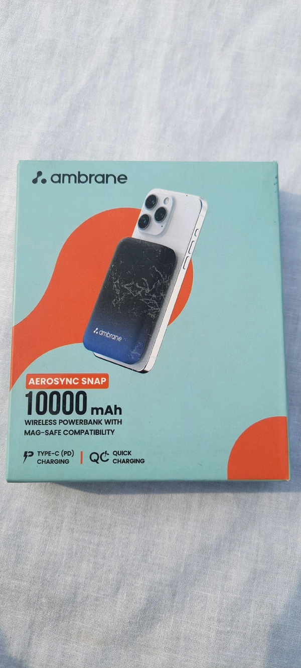 Ambrane aerosync 10000 mah magsafe power bank