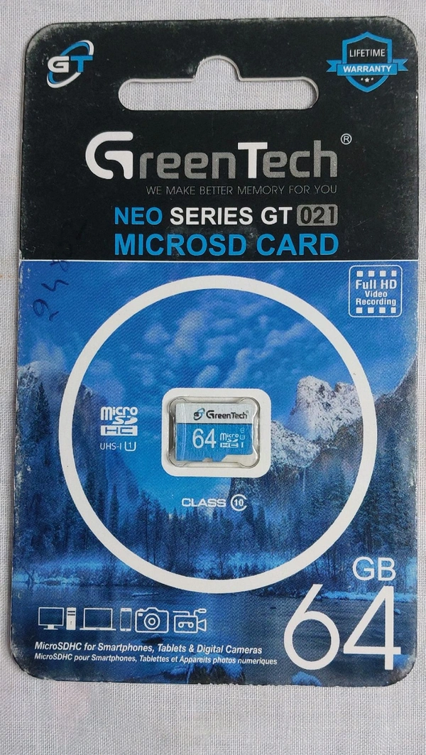 Greentech 64 GB sd Card