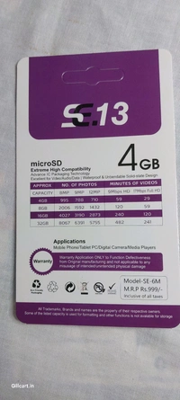 SE13 4GB SD card