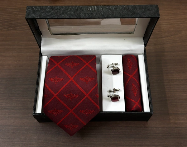 Aviator's Elegance Gift Set (4 Pcs Premium Tie With Gift Box Set )