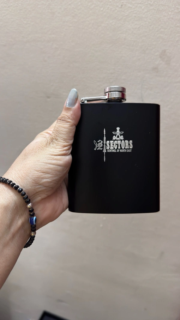 Hip Flask Black - Black, 200 GMs