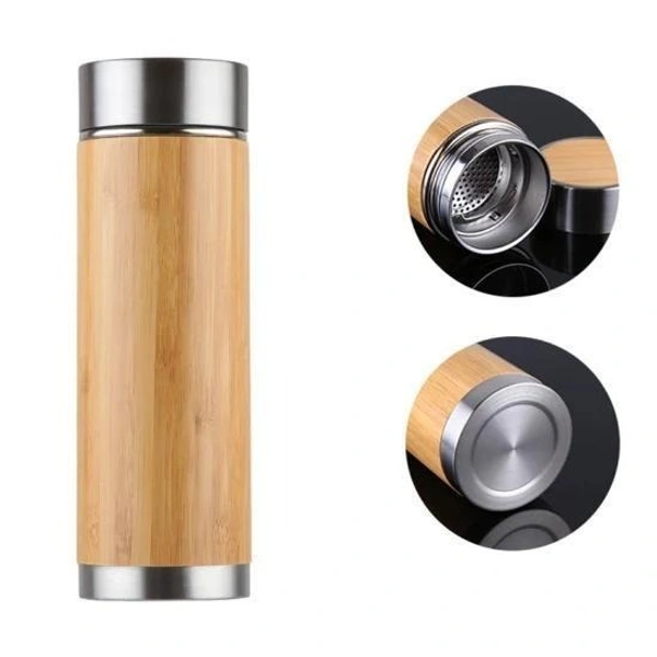 Bamboo Insulated Tea Infuser BottleBamboo Insulated Tea Infuser Bottle