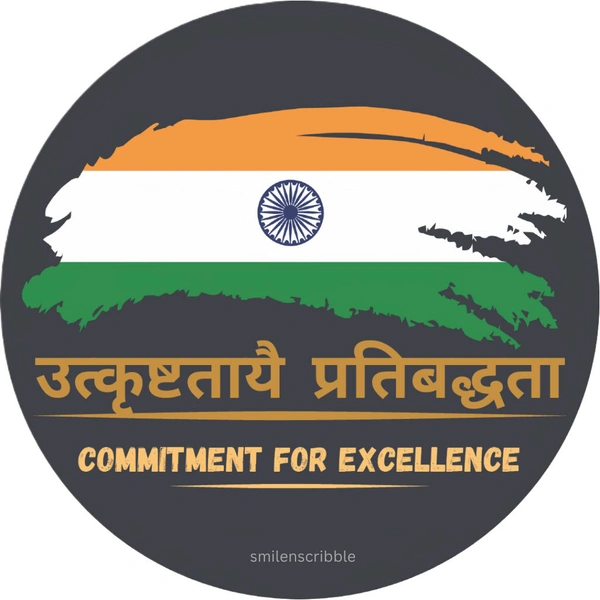 Pin cum Magnet - COMMITMENT FOR EXCELLENCE