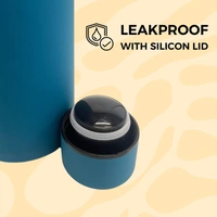 RUBBER TEXTURE MATT FINISH INSULATED BOTTLE - Regent St Blue