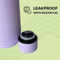 RUBBER TEXTURE MATT FINISH INSULATED BOTTLE - Light Orchid