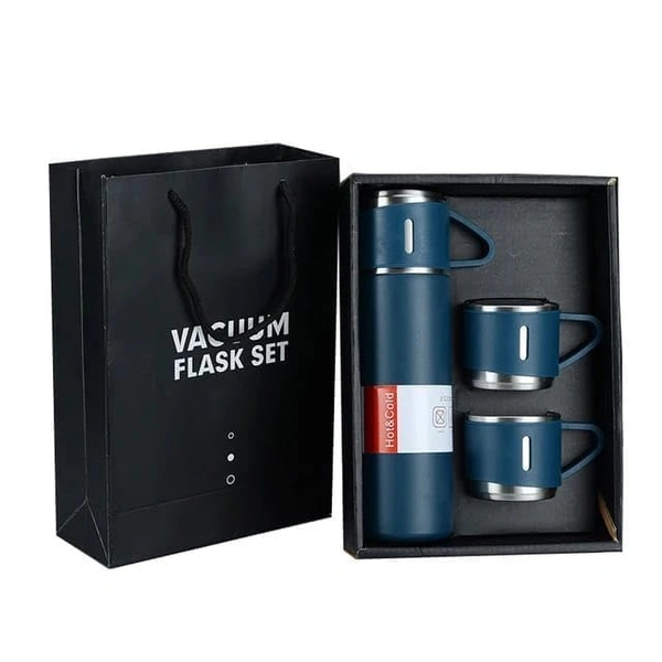 VACUUM FLASK WITH THREE CUPS - Calypso