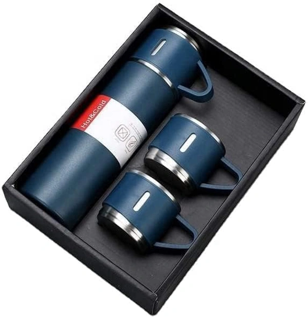 VACUUM FLASK WITH THREE CUPS - Calypso