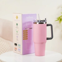 1200 Ml Sipper Stainless Steel - Hot Pink
