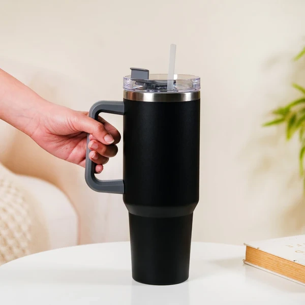 1200 Ml Sipper Stainless Steel - Black