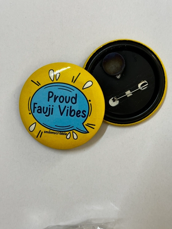 Pin cum Magnet - Proud Fauji Vibes