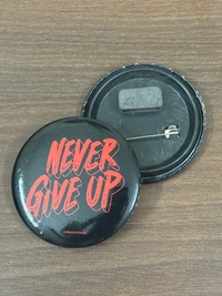 Pin cum Magnet - Never Give Up