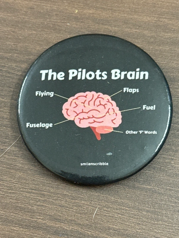 Pin cum Magnet - THE PILOT'S BRAIN