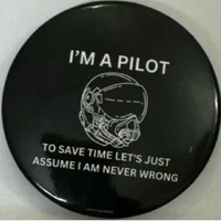 Pin cum Magnet - I AM A PILOT