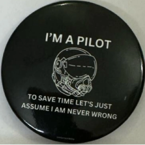Pin cum Magnet - I AM A PILOT