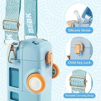 Portable Water Cup In Bus Shape,16Oz Detachable Bus Bottle