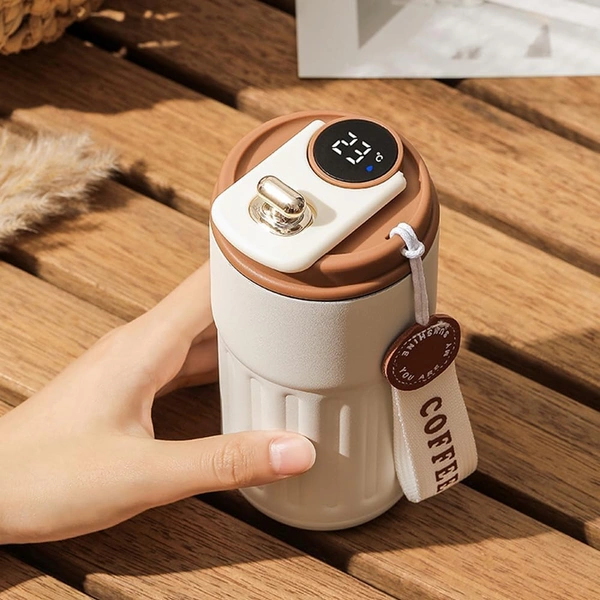 Fancy coffee mug - Insulated - cream