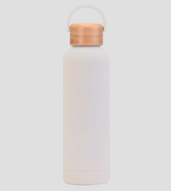 750ml/25.5oz Bamboo Cap Vacuum Insulation rubber bottle