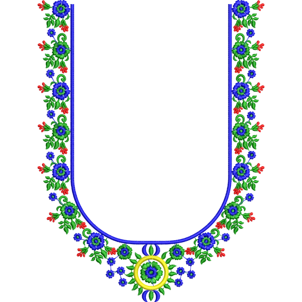 Blouse Design No :266053 - Full Sleeve, U Shape