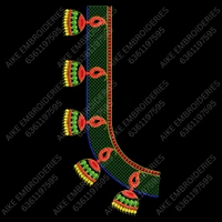 Blouse Design No MSM-032 - Simple Border, U Shape