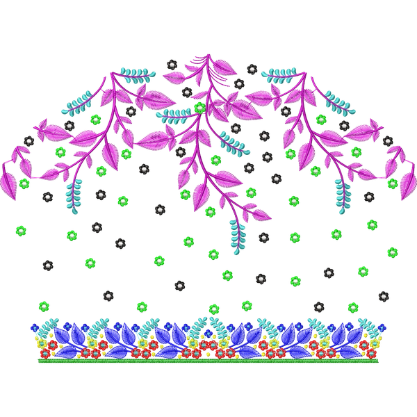 Blouse Design No :338817 - Full Sleeve, U Shape