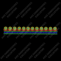 Blouse Design No: MSM-007 - Simple Border, U Shape