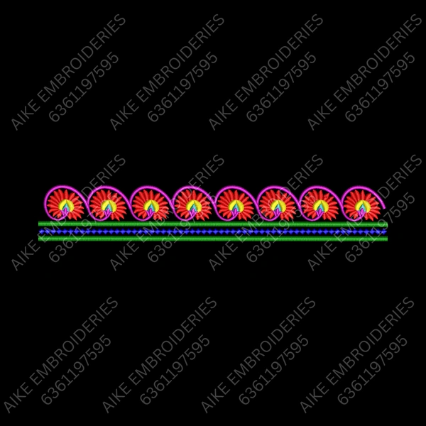 Blouse Design No : MSM-012 - Simple Border, U Shape