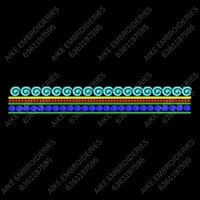 Blouse Design No : MSM-020 - Simple Border, Square Shape