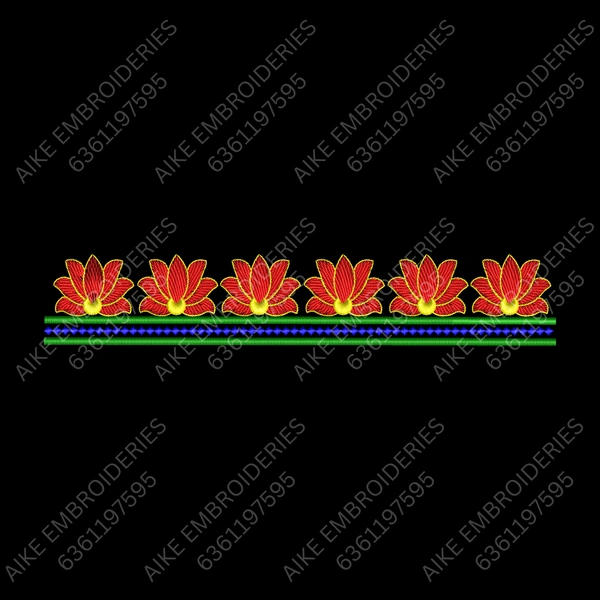 Blouse Design No : MSM-025 - Simple Border, U Shape