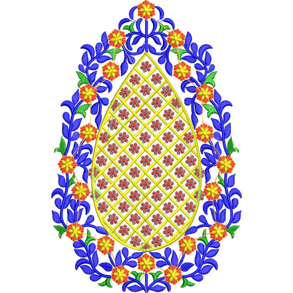 Blouse Design No : AE-012 - Butta, U Shape