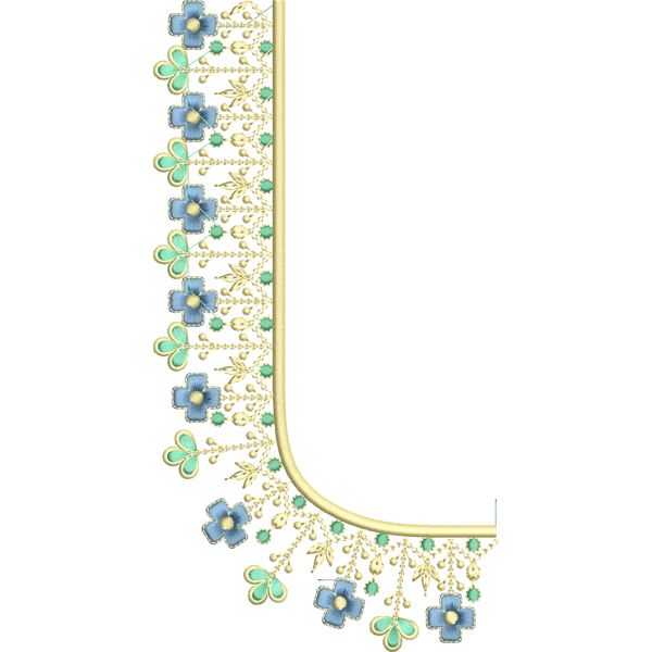 Blouse Design No : AE-013 - Full Sleeve, U Shape