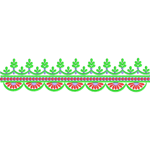 Blouse Design No : BH293 - Simple Border, U Shape