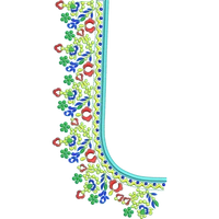 Blouse Design No :359474 - Simple Border, U Shape