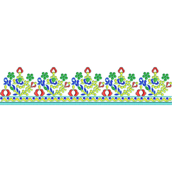 Blouse Design No :359474 - Simple Border, U Shape