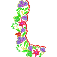 Blouse Design No : HB2001 - Simple Border, U Shape