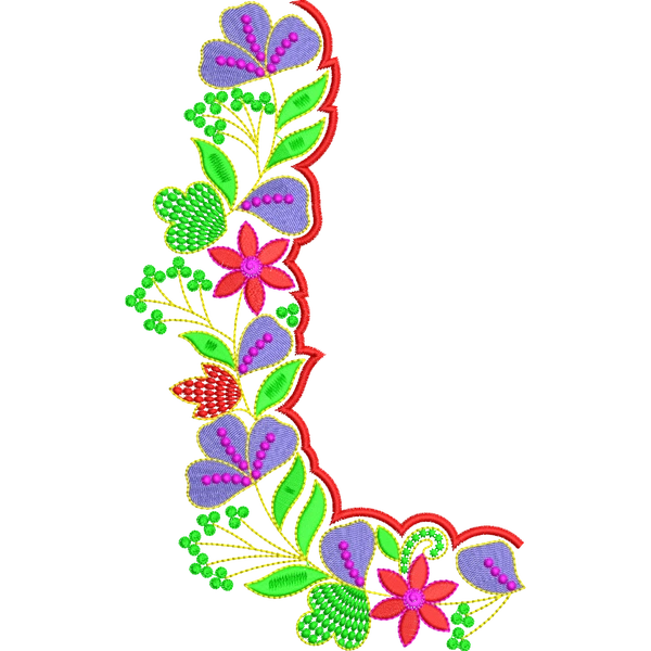 Blouse Design No : HB2001 - Simple Border, U Shape