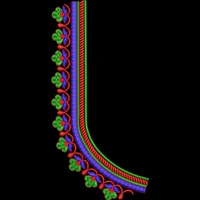 Blouse Design No MSM-051 - Simple Border, U Shape