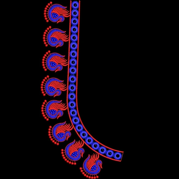 Blouse Design No MSM-059 - U Shape, Simple Border