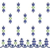 Blouse Design No : HBA534/1 - Mirror Work, Full Sleeve, U Shape